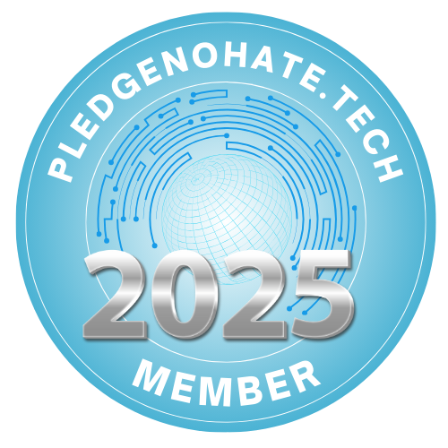 Logo for the Pledge No Hate membership